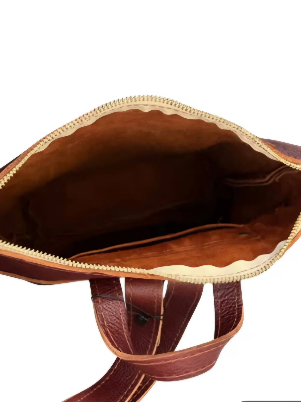 Portland Leather Goods Large Tote Backpack in Nutmeg